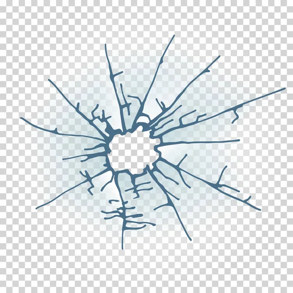 Pencere cam kırıkları. Gerçekçi yaz tasarlamak vektör.