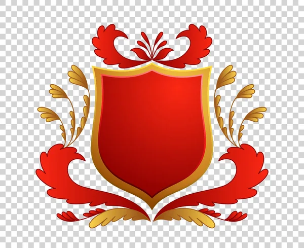 Mittelalterliches Schild. Wappen. König und Königreich. Vektor Award Emblem. — Stockvektor