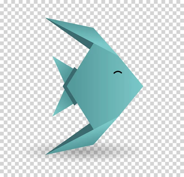 Origami kağıt sanat simge vektör çizim grafik tasarım.