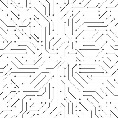Devre kartı arka plan. Vektör elektronik arka plan. Elektronik Pano.