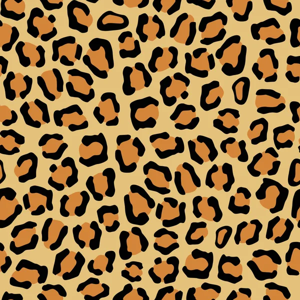 Seamless background with leopard skin pattern — Stock Vector © sivanova ...