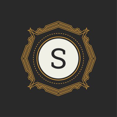 Restoran, Royalty, butik, Cafe, otel, Heraldic, takı, moda için lüks Logo vektör şablonu. Harf S Floral Monogram