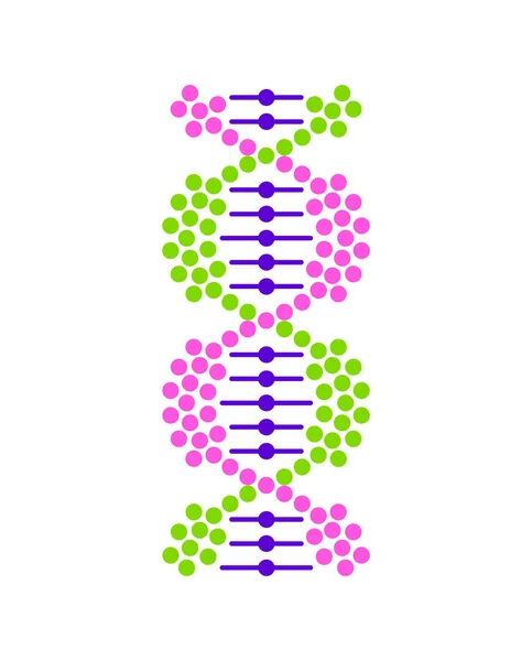 DNA アイコン ベクター。DNAベクターグラフィックイラスト. — ストックベクタ