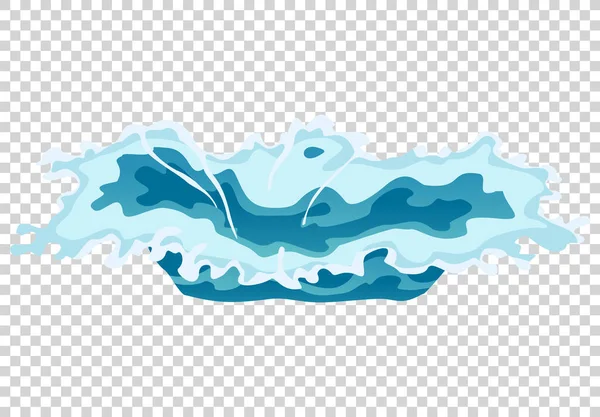 Vector frame water splash για παιχνίδι animation. Νερό έκρηξη ειδικό εφέ fx πλαίσιο κινουμένων σχεδίων σε διαφανές φόντο — Διανυσματικό Αρχείο