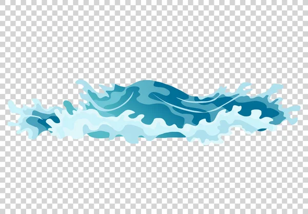 ゲームアニメーションのためのベクトルフレーム水スプラッシュ。透明な背景に水爆発特殊効果fxアニメーションフレーム — ストックベクタ