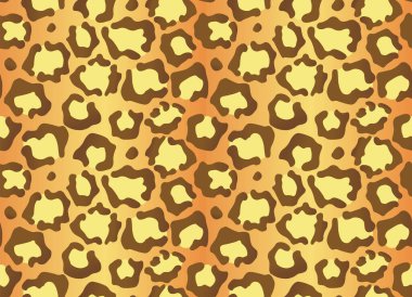 Leopar deseni. Vahşi hayvan derisi olan kusursuz bir iz. Leopar ya da çita doğa deseni. Vahşi hayvan derisi izi. Vektör illüstrasyon arkaplanı