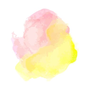 Renkli vektör suluboya fırça darbesi. Gökkuşağı renkleri suluboya boya boyası vektör sancak arkaplanı.