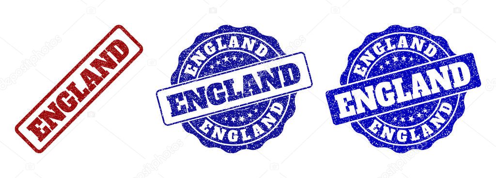 ENGLAND Grunge Stamp Seals