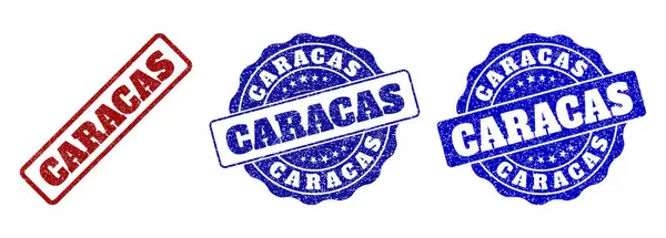 Segel CARACAS Grunge Stamp - Stok Vektor