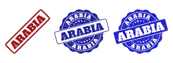 Segel Stamp Tergores ARABIA - Stok Vektor