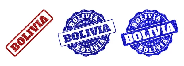玻利维亚凸起邮票密封件 — 图库矢量图片