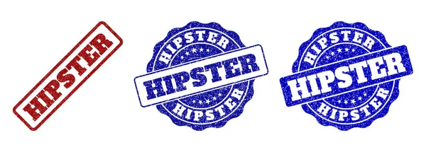 Hipster damga mühürler çizik — Stok Vektör