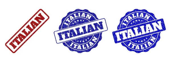 Sellos de sello Grunge ITALIAN — Archivo Imágenes Vectoriales