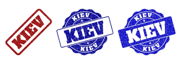 KIEV Sellos de sello rayado — Vector de stock