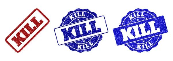 KILL Scratched Stamp Seals — Vector de stoc