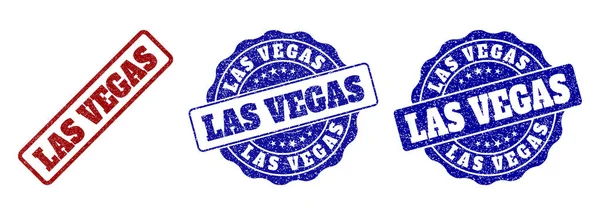 LAS VEGAS Sellos de sello rayado — Vector de stock