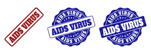 Selos de selo de Grunge SIDA VIRUS —  Vetores de Stock