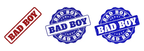 Bad Boy zerkratzte Stempelsiegel — Stockvektor