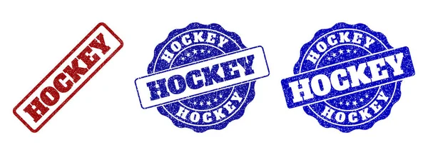 Hokej se poškrábal na razítko těsnění — Stockový vektor