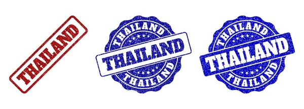 Thailand zerkratzte Stempelsiegel — Stockvektor