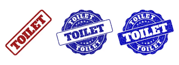 Toilette zerkratzt Stempelsiegel — Stockvektor