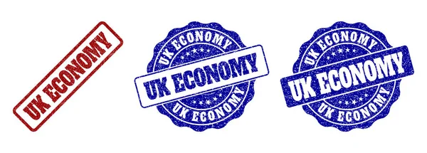 Selos de selo riscados ECONOMIA do Reino Unido —  Vetores de Stock