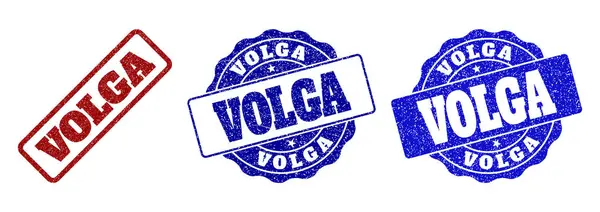 Sellos de sello rayado VOLGA — Vector de stock
