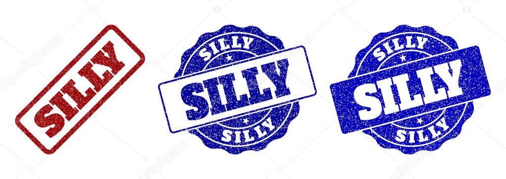SILLY Grunge Stamp Seals