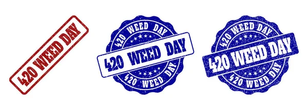 420 WEED DAY Грандж Штамп Ущільнення — стоковий вектор
