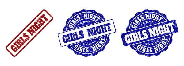 Girls Night Grunge Stempel Robben — Stockvektor