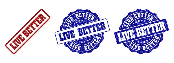 LIVE BETTER Grand Stamp — стоковый вектор