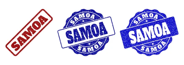 Sellos de sello SAMOA Grunge — Vector de stock