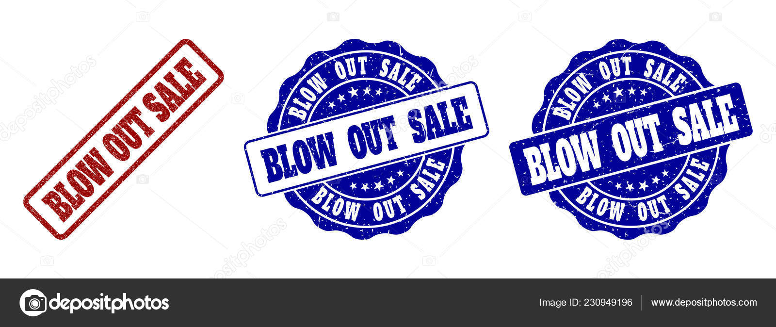 BLOW OUT SALE Grunge Stamp Seals Stock Vector Image by ©tatyana.sibcode