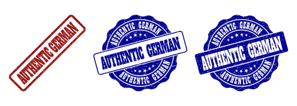 AUTHENTIC GERMAN Scratched Stamp Seals — Stock Vector