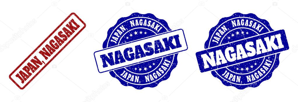 JAPAN, NAGASAKI Scratched Stamp Seals