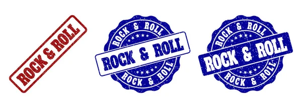 Rock and Roll Grunge stempel zeehonden — Stockvector