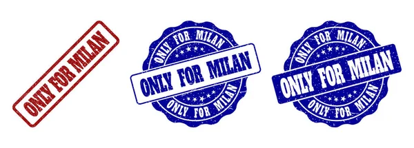 Only FOR MILAN Grunge Stamp Seals — стоковый вектор