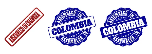 ASSEMBLÉE EN COLOMBIE Grunge Stamp Seals — Image vectorielle