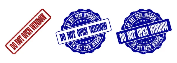 Не открывайте громадные печати на марках WINDOW — стоковый вектор