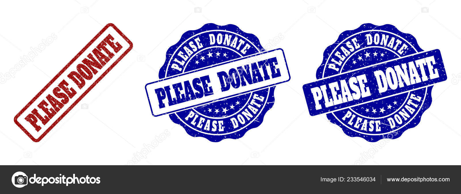 Please donate rubber stamp Royalty Free Vector Image