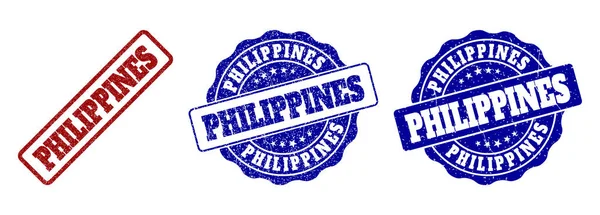 PHILIPPINES Grunge Timbres cachets — Image vectorielle