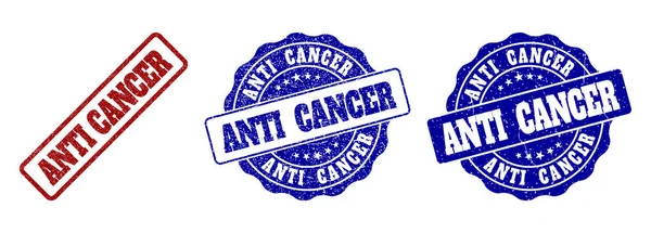 Печати на марках ANTI CANCER — стоковый вектор