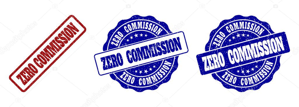 ZERO COMMISSION Scratched Stamp Seals