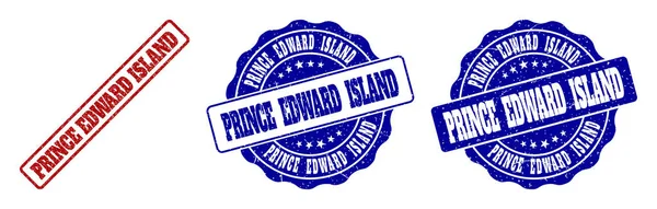Prince Edward Island Grunge stämpel tätningar — Stock vektor