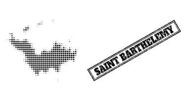 Saint Barthelemy ve Tehlike Çerçeveli Mühür 'ün Yarıton Haritası