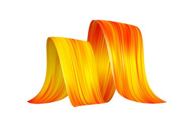 3d gerçekçi fırça darbesi yağı veya akrilik boya şekli. Dalga Sıvısı. Soyut Yaz Trendy tasarım