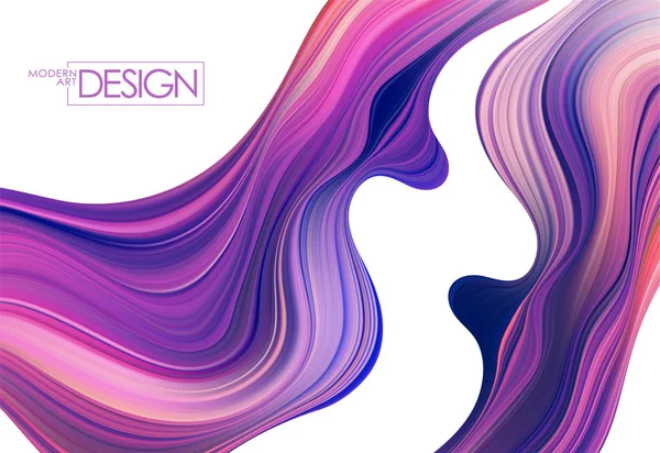 Modern renkli akış arka plan. Dalga Sıvı şekli 0n beyaz fon.