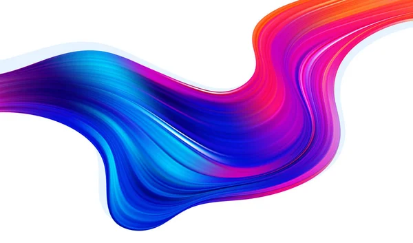 Vektor-Illustration: abstrakte moderne bunte Flow-Hintergrund. gewellte Flüssigkeitsform. trendiges Kunstdesign — Stockvektor