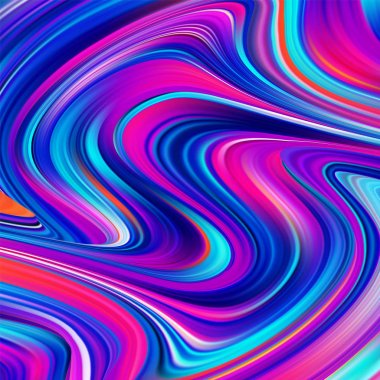 Modern renkli akış posterarka plan. Soyut dalgalı renk boya Sıvı.