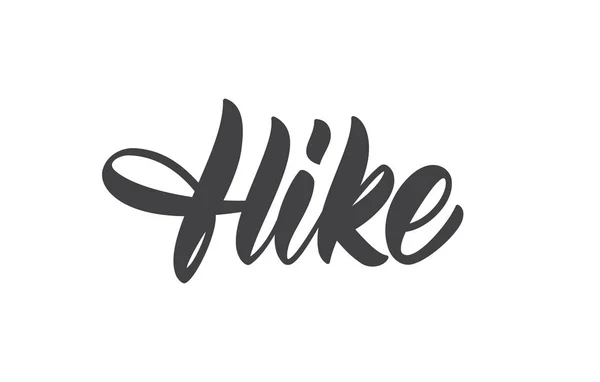 Dibujado a mano Tipo de pincel moderno de Hike — Vector de stock